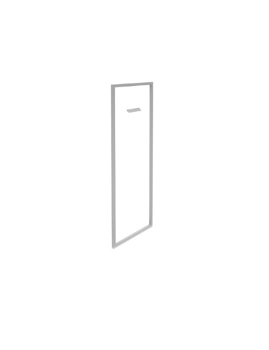 БНД-02.1Т Дверь стеклянная прозрачная в алюминиевой раме