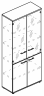 МР 9479 Шкаф для документов со стеклянными прозрачными дверьми (топ ДСП)